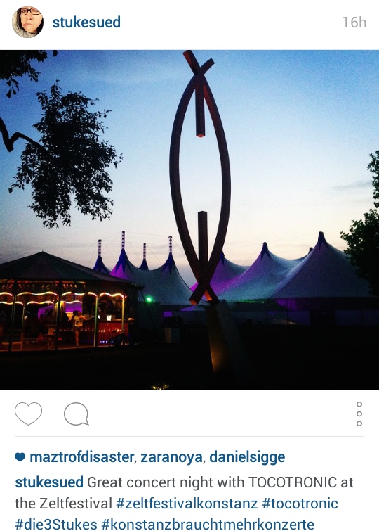 Instagram stukesued Zeltfestival 