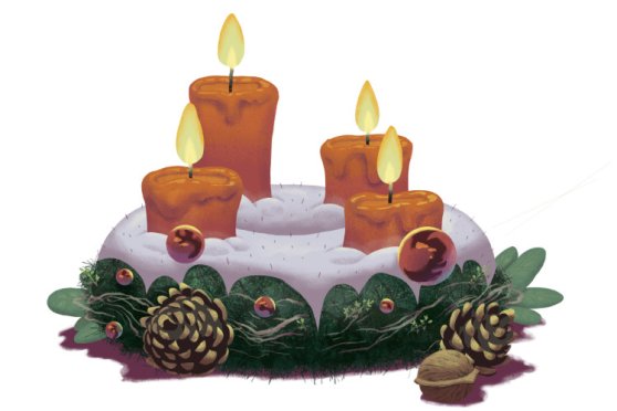 Adventskranz-Binden