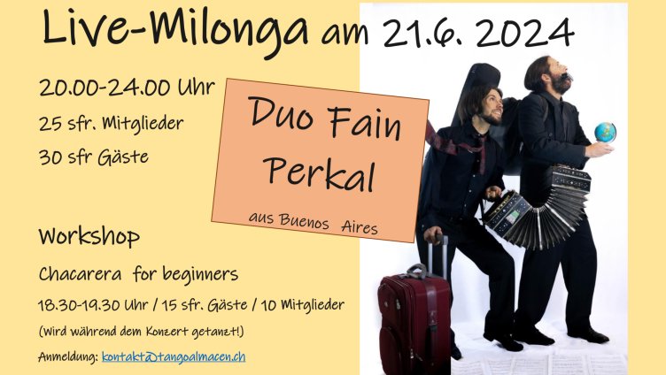 Freitags-Milonga im Almacén/SG mit Live-Musik