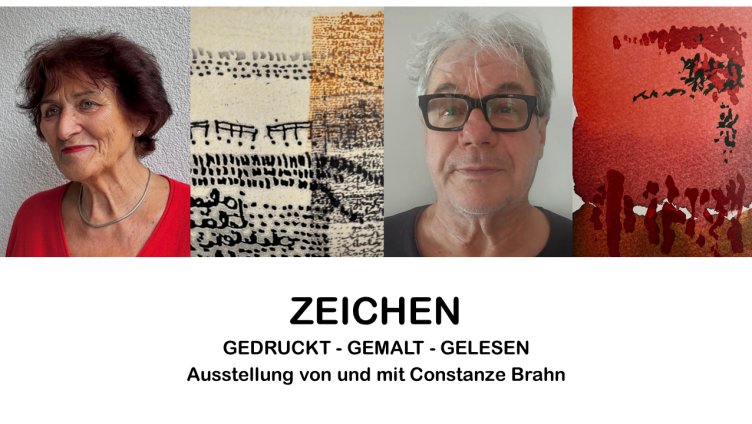 Zeichen- gedruckt-gemalt-gelesen