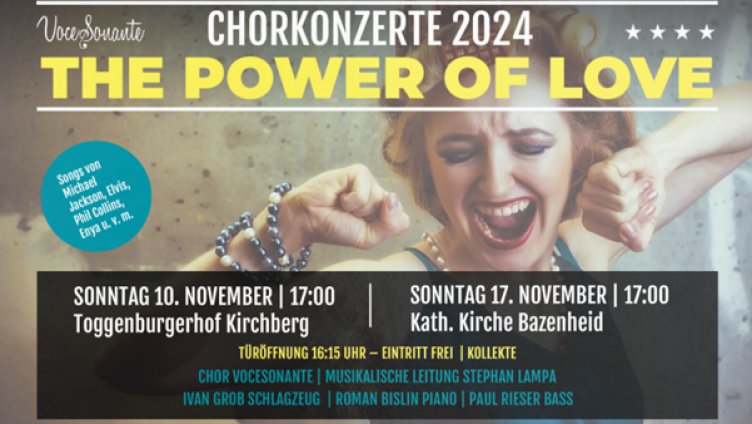 The Power Of Love - Chorkonzerte 2024