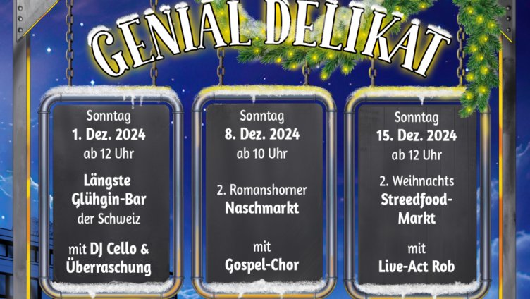 Weihnachts Streedfood-Markt mit Live-Act Rob