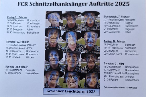 Schnitzelbanksänger in der huus-braui