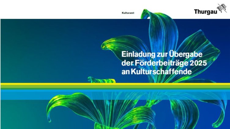 Übergabe der Förderbeiträge 2025 an Kulturschaffende