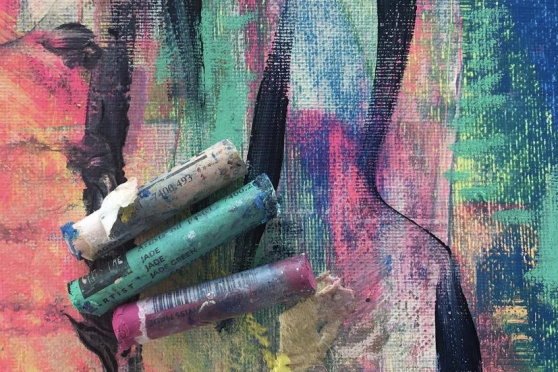 Experimentelle Malerei mit Mixed Media