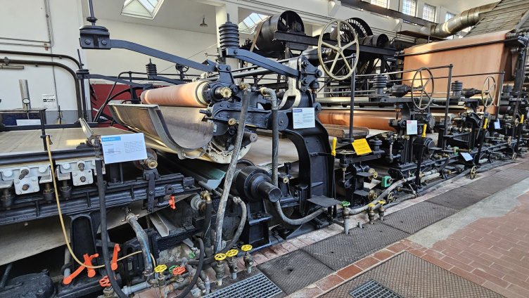 Historische Papiermaschine PM1 Bischofszell Tage der offenen Tür