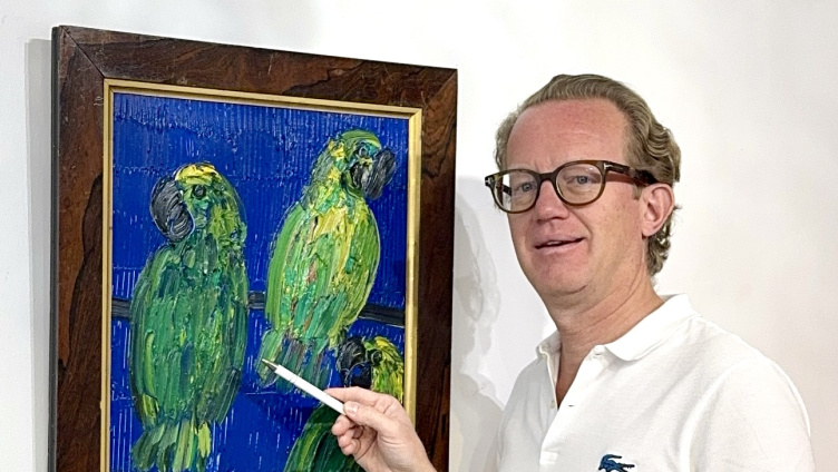 Hunt Slonem – Neue Arbeiten 2026 Bunnies Birds and Butterflies