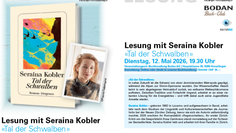Lesung mit Seraina Kobler - Tal der Schwalben