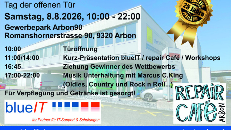 Tag der offenen Tür - 25 Jahre blueIT.ch