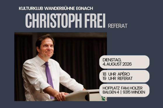 Referat mit Christoph Frei: Die offene Gesellschaft und ihre Feinde