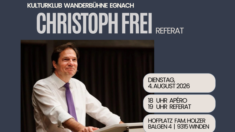 Referat mit Christoph Frei: Die offene Gesellschaft und ihre Feinde