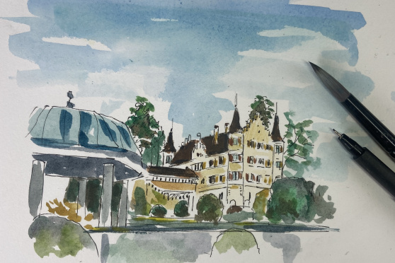 Urban Sketching im Park