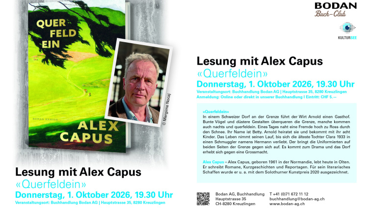Lesung mit Alex Capus - Querfeldein