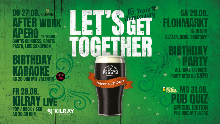 15 Jahre Peggys O'Neill's Irish Bar