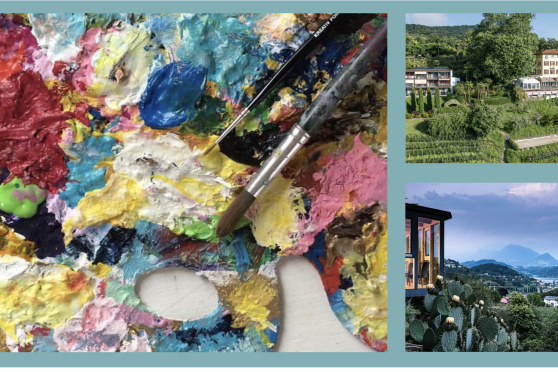 Pinsel, Paste und Palette