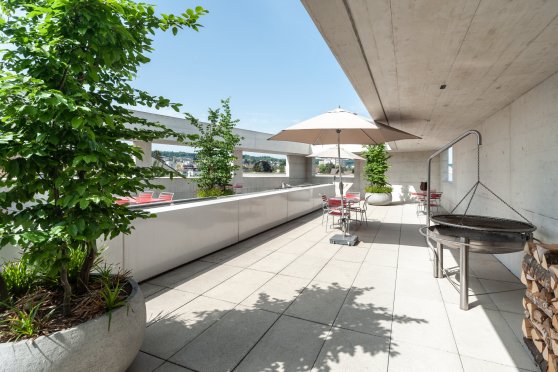 DAS TRÖSCH Lounge und Dachterrasse
