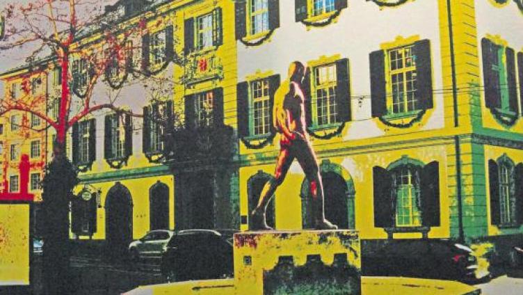 Ein Wildschwein im Lengwiler Wald