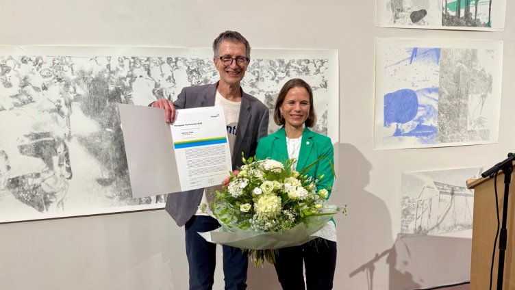Eine Pop-up-Ausstellung zur Preisverleihung