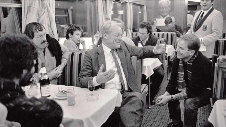 Im Sonderzug mit Willy Brandt